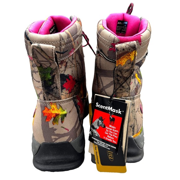 NEW Ariat Hot Leaf 7 Waterproof 400 Gram Hunting Boots Womens 11B Camo Scentmask - Picture 4 of 16